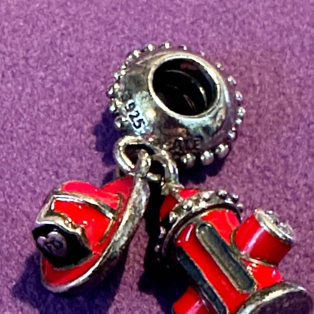 Pandora Fire fighter charm with crystal embellishments